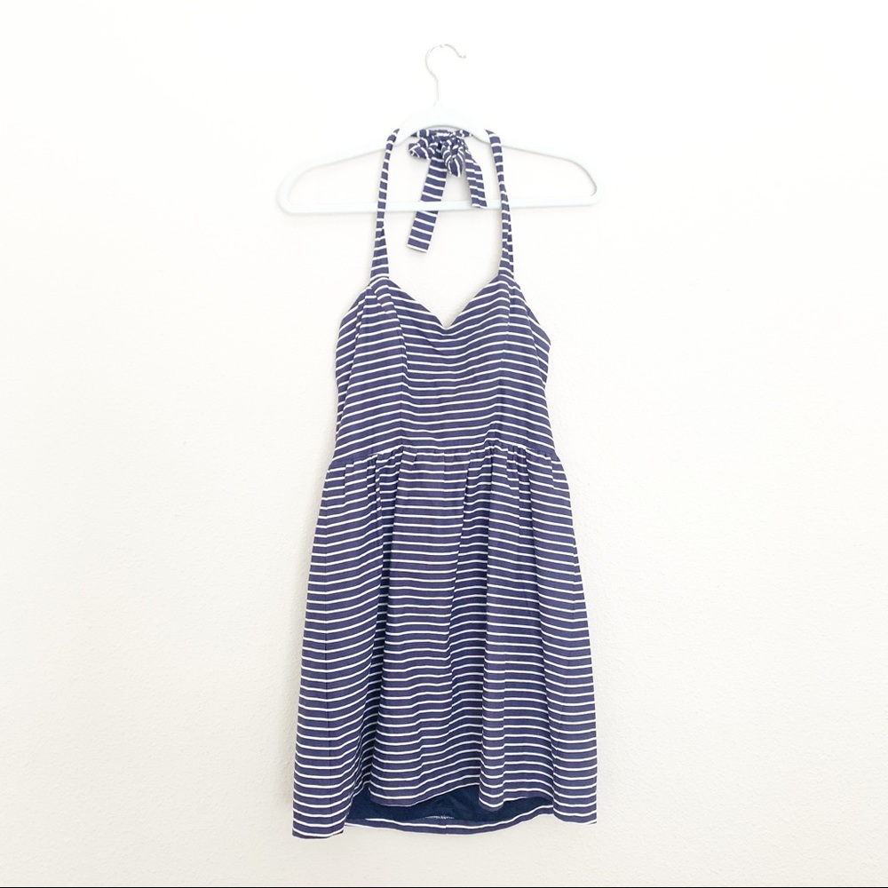 Dayton K halter stripped dress size medium